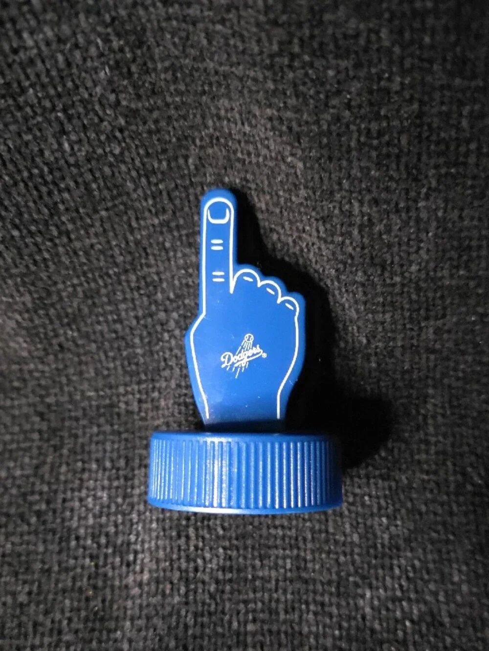 Los Angeles Dodgers Blue Plastic Foam Finger Bottle/Cake Topper Souvenir